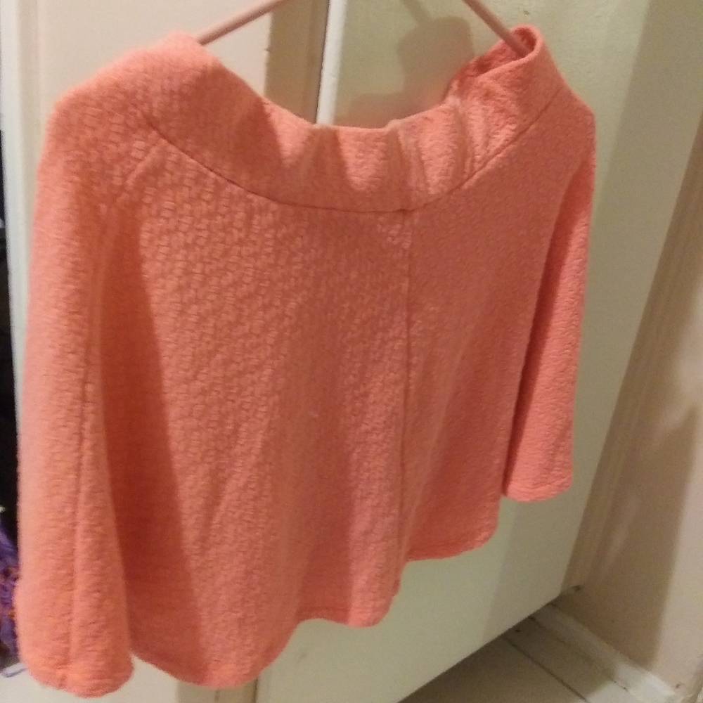 La Hearts orange mini skirt